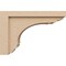 Ekena Millwork 6"W x 18"D x 12"H Classic Warren Rough Cedar Woodgrain TimberThane Corbel, Primed Tan CORUR06X18X12WARRCPR - alternate 5